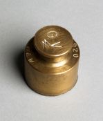 A Chelsea Football Club official stamp dated 1920,
in body in brass, initialled G.V., M & W, the