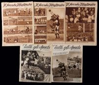 Five Italian 1934 World Cup magazines,
Tutti Gil Sports, World Cup Final Preview and Review 10th and