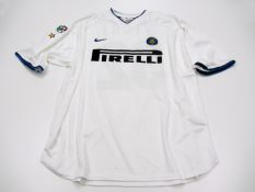 Christian Vieri: a white FC Inter No.32 Serie A jersey season 1999-2000,
short-sleeved, Lega