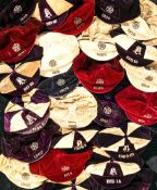 A Football Association International Trial Match cap season 1911-12,
purple & white quartered, F.