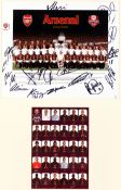 To be sold to raise funds for an electric wheelchair
A team-signed picture of the Arsenal squad from