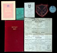 17 rowing programmes including Henley Regatta dating between the 1920s-1950s,
plus 2 postcards, a