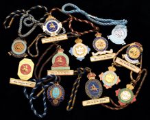 A collection of 11 metal horse show badges,
Royal International Horse Show for 1934 to 1939 inc.,