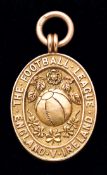 A 9ct. gold Football League representative medal,
inscribed THE FOOTBALL LEAGUE, ENGLAND v