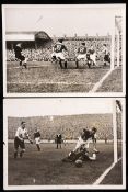 Four period press photographs for the Republic of Ireland v England international match played in