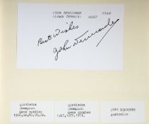 A tennis autograph album,
80 pages of notable champions indexed on the first page, collected on