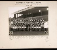 Photographs relating to John Talbut's early career at Burnley and as an England schoolboy