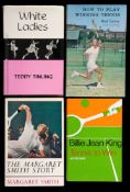 96 volumes on tennis published in Britain post-1960,
instructional, reminiscences & biographies,