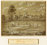 E.E. Smith (19th century)
FROM THE VICARAGE, SOUTHMINSTER, A CRICKET MATCH IN THE ECLIPSE
dated