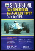 Three Formula 1 Silverstone International Trophy Race posters,
folded as issued for the years