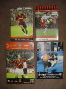 A quantity of modern AC Milan & FC Inter match programmes 1990s onwards,
also press packs,