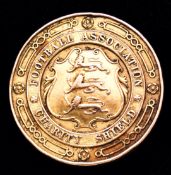 A Football Association Charity Shield medal awarded to the Aston Villa goalkeeper Sam Hardy