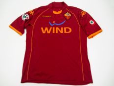 Daniele De Rossi: a maroon AS Roma No.16 jersey from the Italian Super Cup Final v FC Inter 24th