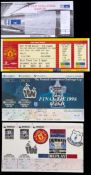 A group of four tickets for matches that were never played,
F.A. Cup Final Replay Everton v