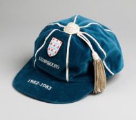 A blue England v Luxembourg international cap season 1982-83,
inscribed LUXEMBOURG, 1982-1983;