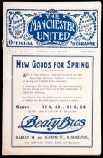 A programme for the 1915 F.A. Cup Final ('Khaki Cup Final') Chelsea v Sheffield United played at Old