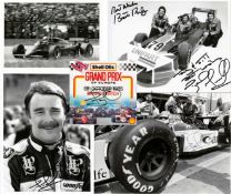 Nigel Mansell signed 1979-1993 motor racing ephemera,
a collection comprising a 1979 black & white