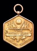 A 9ct. gold Football League Midland Section 1918-19 wartime Championship medal awarded to Sam