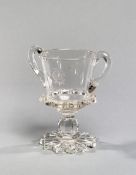 Cut Glass Real Tennis Trophy - Charles Day Rose “I Push”
A unique, rare and impressive glass