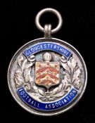 A cased silver & enamel Gloucestershire County Football association Minor Cup finalists medal 1937-