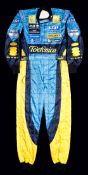 Fernando Alonso 2006 San Marino Grand Prix worn Renault racesuit,
the waistband of the multi-