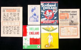 Two newspaper-style programmes for the Germany v England international played in Berlin 26th May