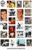 The signatures of the England 1966 World Cup squad, in the form of a pictorial montage, 20 images