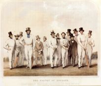 A modern reproduction of Nicholas Felix's famous 1847 cricket print "The Eleven of England",