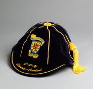 A blue Scotland international cap awarded to Kenny Miller for the match v Slovenia 12th October