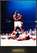 A Muhammad Ali signed "Phantom Punch" colour photograph,
Neil Leifer's famous image of Ali