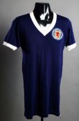 Willie Henderson's blue Scotland No.7 international jersey from the victory over England at