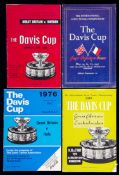 29 British Davis Cup tennis programmes dating between 1949 and 1996,
a little duplication

not