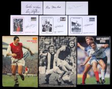 A collection of football autographs 1950s-1980s,
comprising 50 signed postal covers commemorating