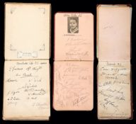 A group of three 1930s football autograph albums,
with a good selection of football teams from the