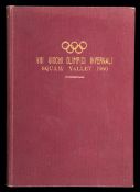 A bound volume of Squaw Valley 1960 Winter Olympic Games programmes,
including the Opening  &