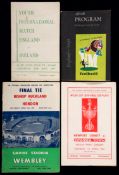 16 football programmes,
England v USSR 1958 World Cup; F.A. Amateur Cup finals for 1955  (2),