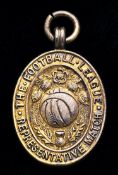 A silver-gilt Football League representative medal 1963-64,
inscribed THE FOOTBALL LEAGUE