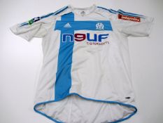 Samir Nasri: a white & light blue Marseille No.22 jersey circa 2005,
short-sleeved, the reverse