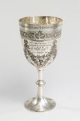 John Frederick Marshall - Rugby Racket Handicap Trophy,
a Rugby School Rackets Trophy by Mappin &