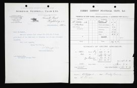 An archive of Tottenham Hotspur club documents dating from 1926 and 1927,
mostly details sent from