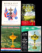 A collection of 14 Ryder Cup programmes,
1933 (internally some pictures cut-out), 1951 (The Book