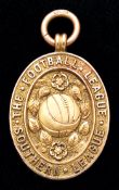 A 15ct. gold Football League representative medal,
inscribed THE FOOTBALL LEAGUE, SOUTHERN LEAGUE,