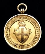 A silver-gilt London Football Association Challenge Cup winner's medal won by a Chelsea footballer