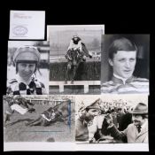 A collection of 1970s b&w racing press photographs,
mostly race action scenes, British flat racing &
