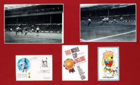 A signed 1966 World Cup final England goalscorer's presentation,
two postal covers signed by Hurst &