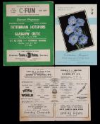 Programmes and ephemera from the collection of the former Tottenham Hotspur player John Ryden,
a