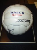 A match day sponsor's ball signed by the Tottenham Hotspur team,
signatures including Chris