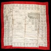 A ladies silk scarf commemorating the victory of Grakle in the 1931 Grand National