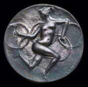 A Rome 1960 Olympic Games participant's medal,
in bronze, designed by Prof. Emilio Greco for Bertoni