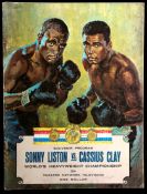 An official programme for the Theatre Network Television screening of the Sonny Liston v Cassius